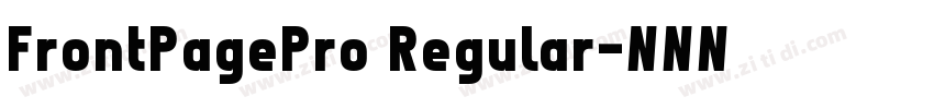 FrontPagePro Regular字体转换